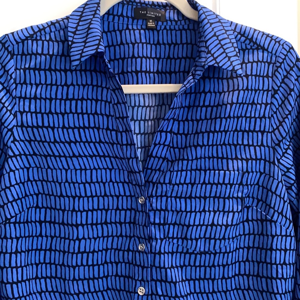 The limited blue and navy shirt dress - Picture 3 of 9